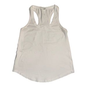 Lululemon Cotton Scoop Neck Racerback Tank White